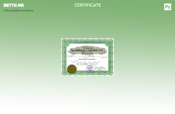 Модерен стил Швајцарија извод за брак Шаблон за Word и PDF